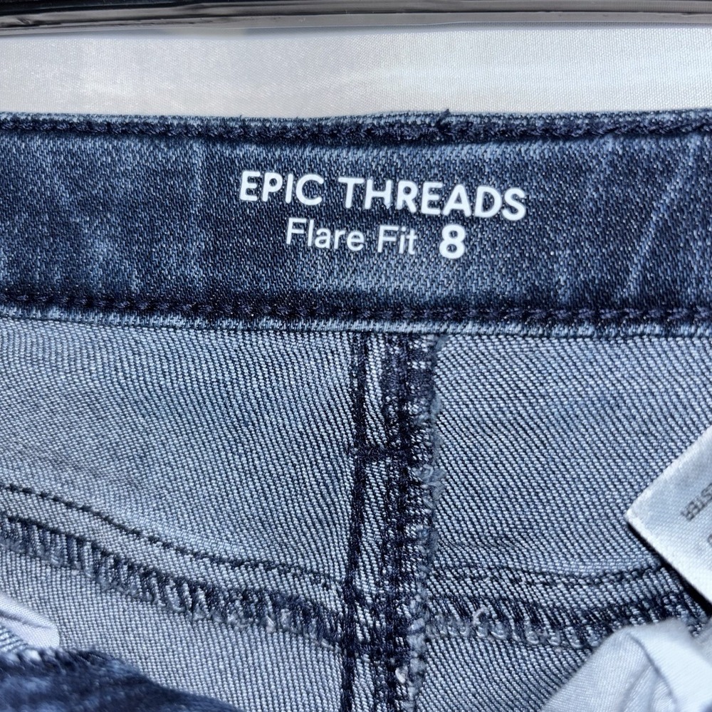 Epic Threads Size 8 Girl Jeans Flare Fit Denim Rodeo Western Classic - Picture 3 of 5